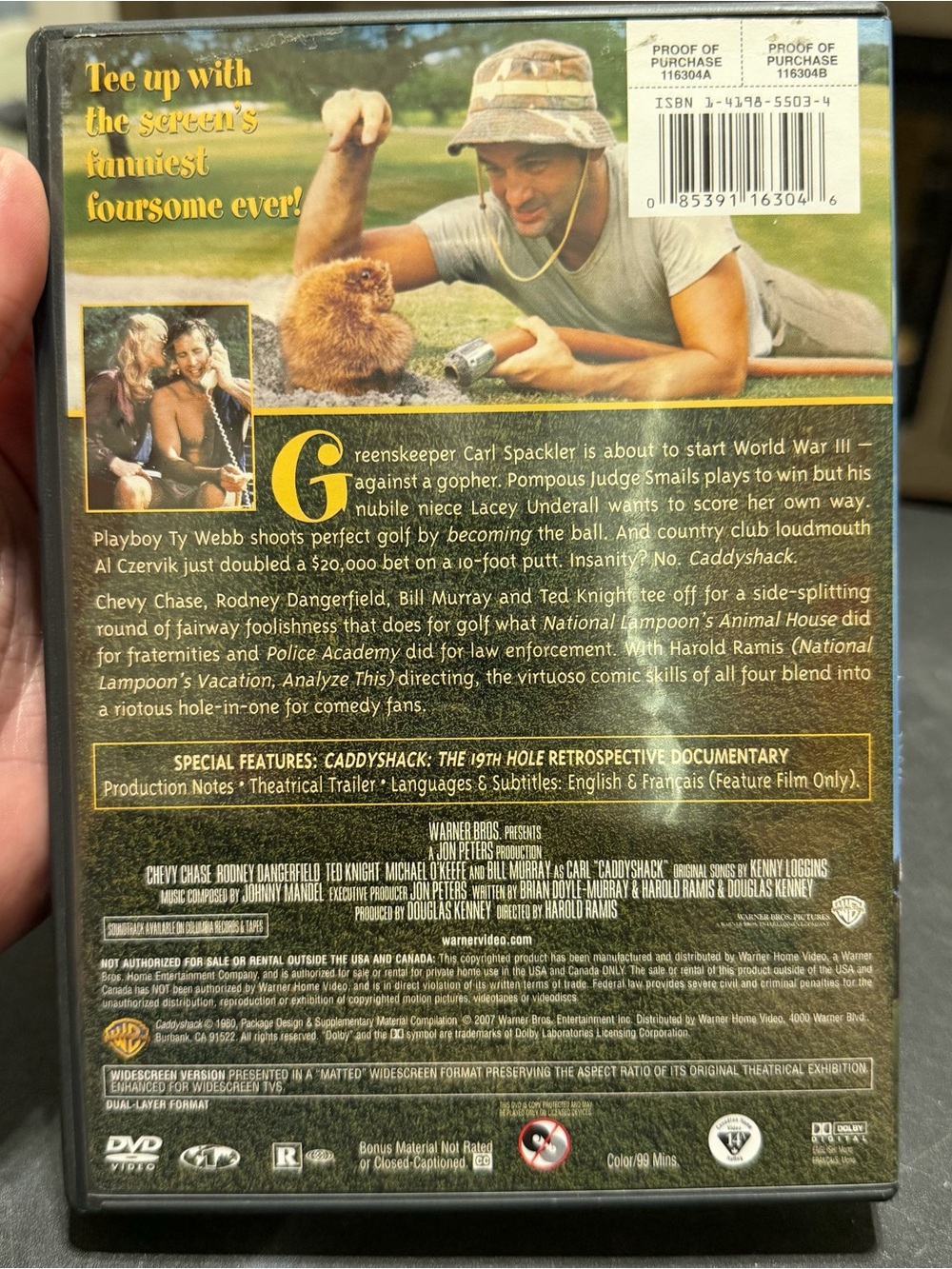 Caddyshack (DVD, 2007) 1980 golf comedy - Picture 2 of 5